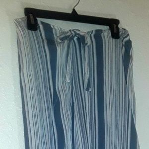 Lightweight cotton palazzo pants